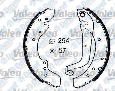 VALEO 562631 Arka Balata Pabuclu Renault Master I Trafic 1.9 2.2d 2.5d 94->  ####
